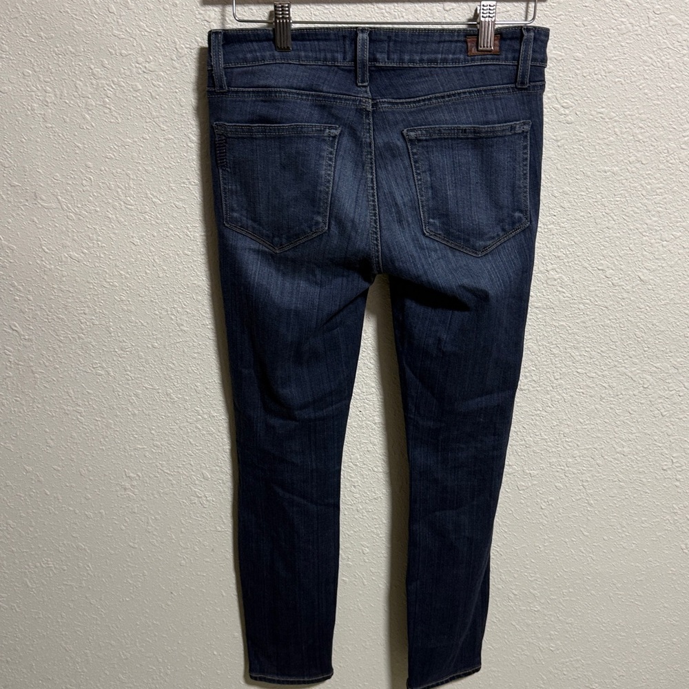 PAIGE Verdugo Skinny Jeans Dark Indigo Wash Mid Rise Stretch Denim Size 27 - Picture 7 of 7